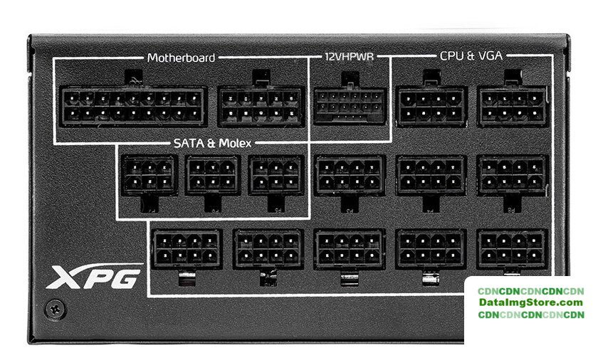 Блок питания ADATA XPG Cybercore II 1300W CYBERCOREII1300P-BKCEU - Изображение №2 — Интернет-магазин beznal24.by