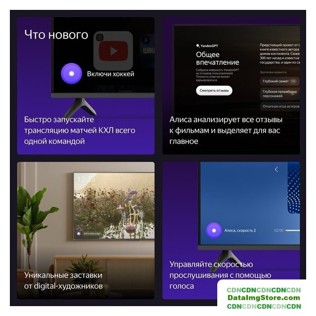 Телевизор Яндекс ТВ Станция Бейсик с Алисой 50 YNDX-00075 - Изображение №10 — Интернет-магазин beznal24.by