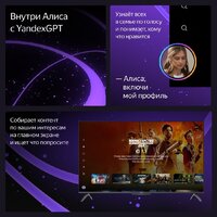 Телевизор Яндекс ТВ Станция Бейсик с Алисой 50 YNDX-00075 - Превью изображения №8 — Интернет-магазин beznal24.by